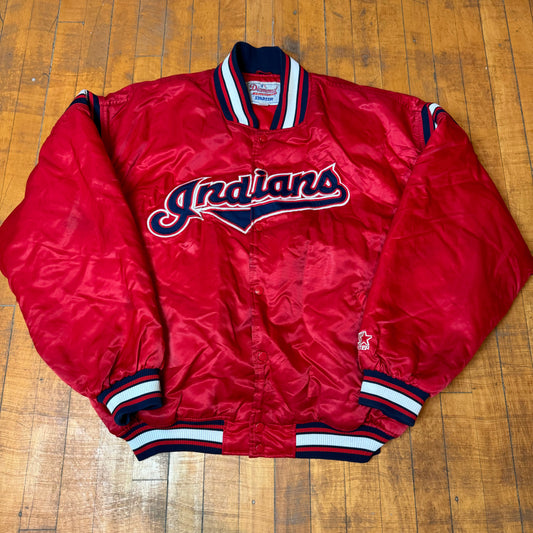 Vintage Cleveland Indians starter satin jacket